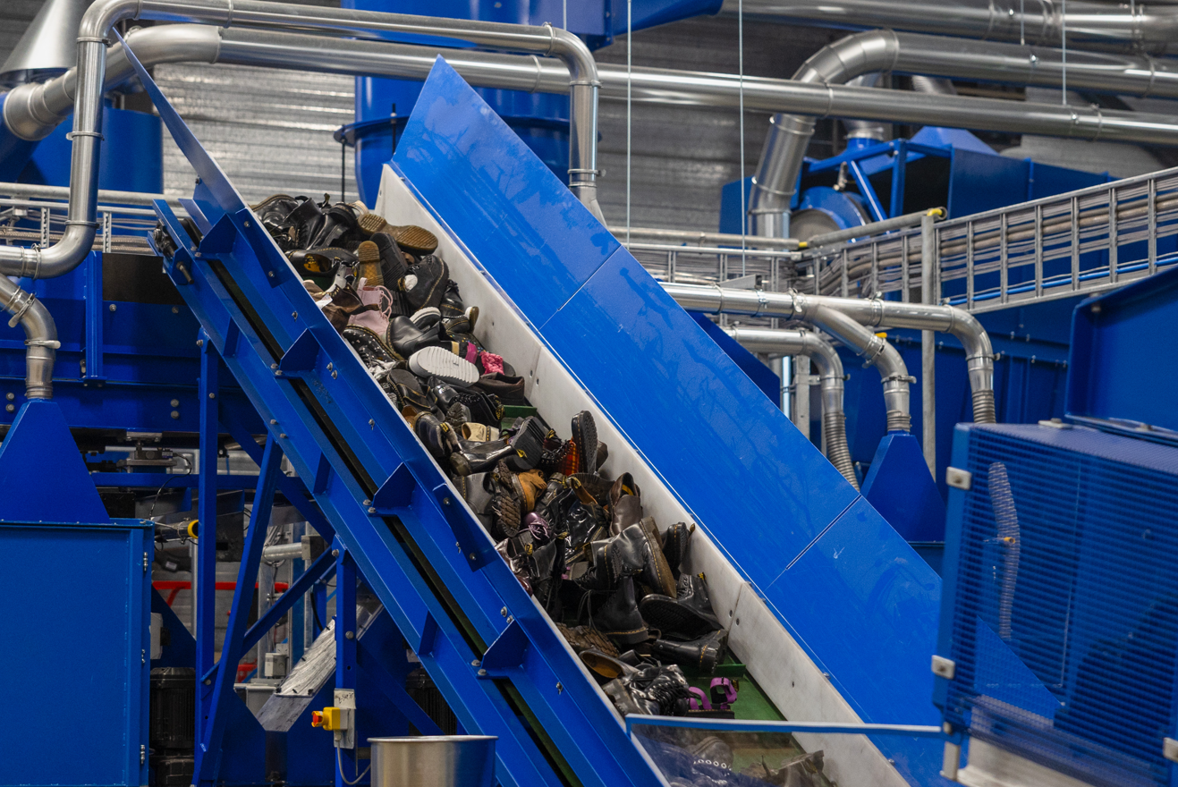 Fast Feet Grinded, recycling van schoenen